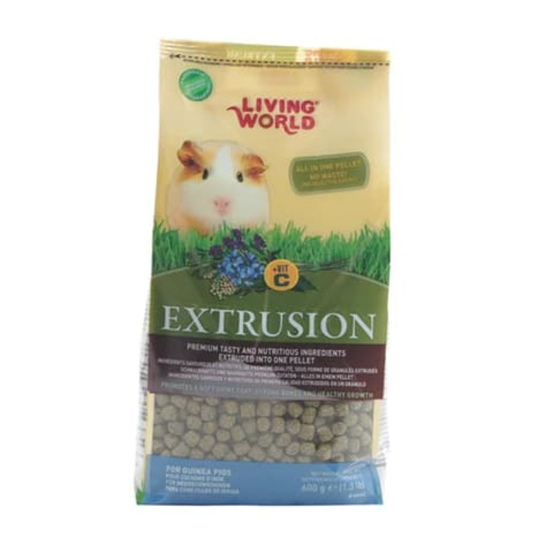 El Alimento Extrusion para Cuy de Living World está especialmente formulado para cubrir las necesidades nutricionales de los cuyes adultos