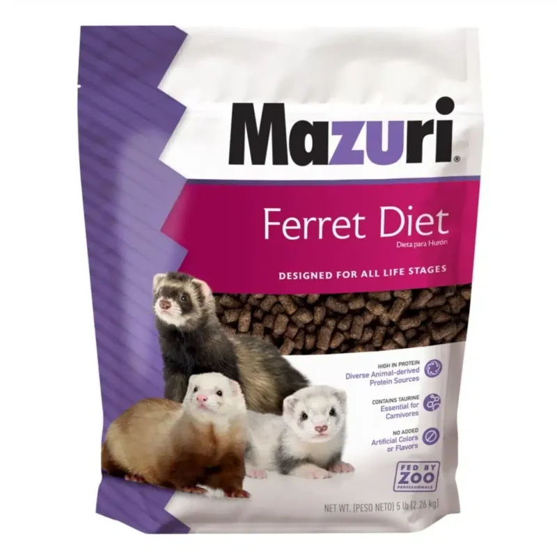 ALIMENTO MAZURI PARA FERRET HURÓN 2,26 KG 1 Alimento para Hurónes de Mazuri extruido diseñado especialmente para los hurones