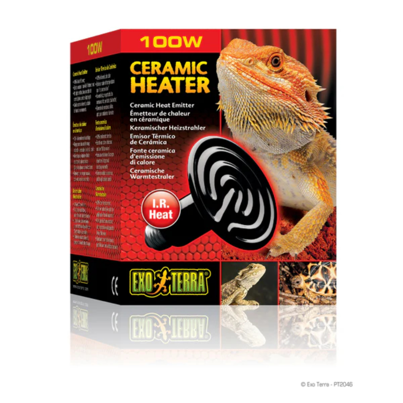 Ampolleta Ceramica Emisora Calor Ideal para Reptiles, anfibios y otros animales que requieren una fuente constante de calor.