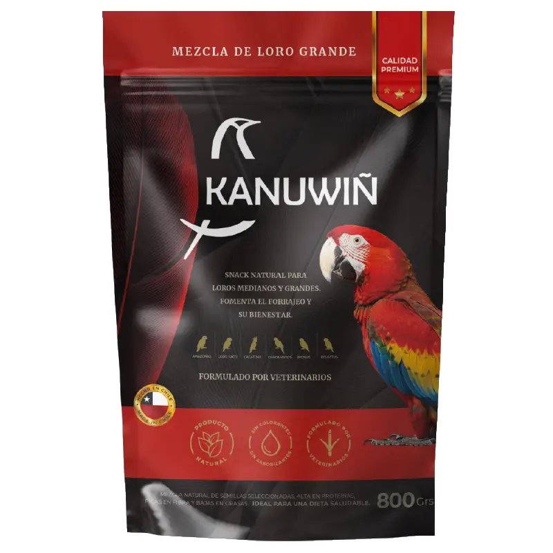 Alimento para Aves Mezcla Loros Grandes Kanuwin.