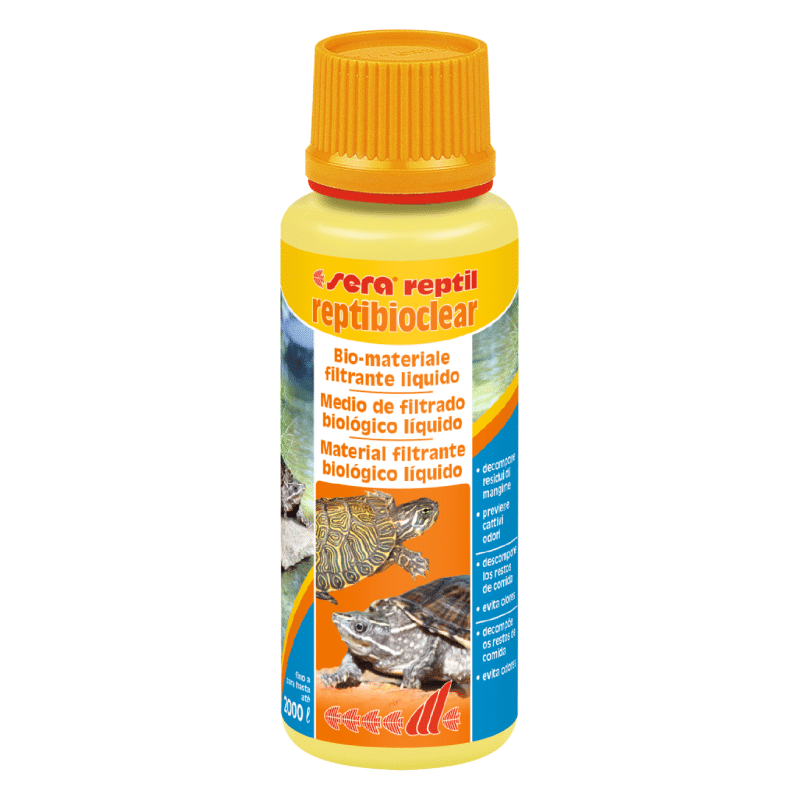 Reptibioclear Sera Medio de filtrado biológico líquido para eliminar los restos de comida