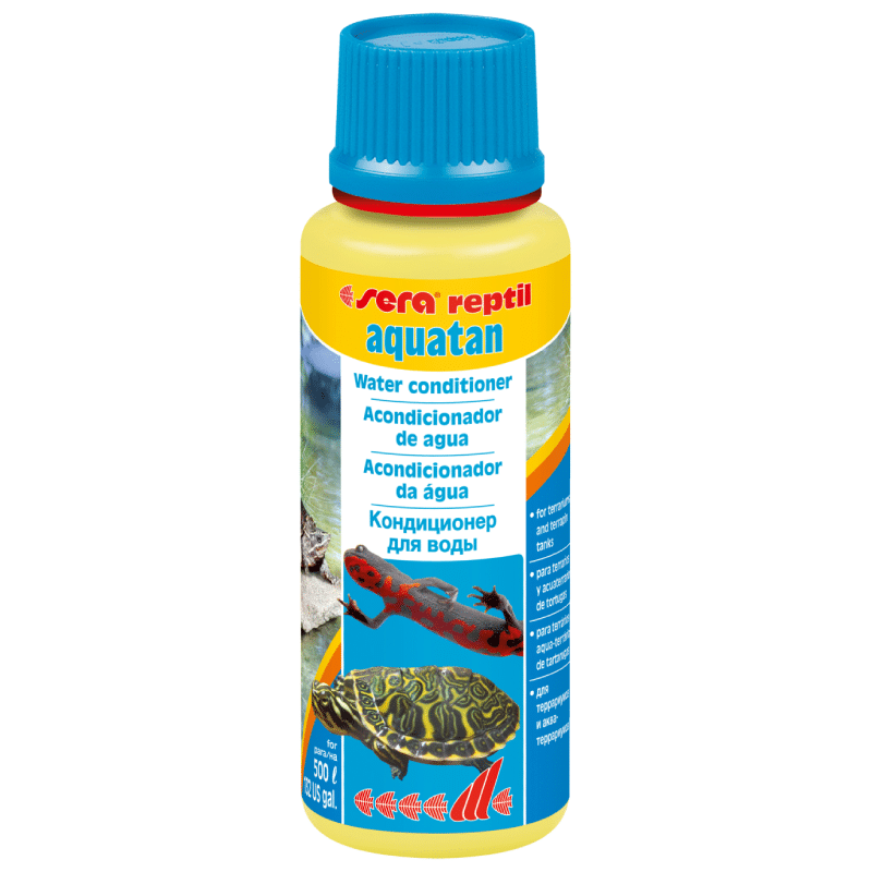 Reptil Aquatan acondiciona el ague del grifo para reptiles y anfibios