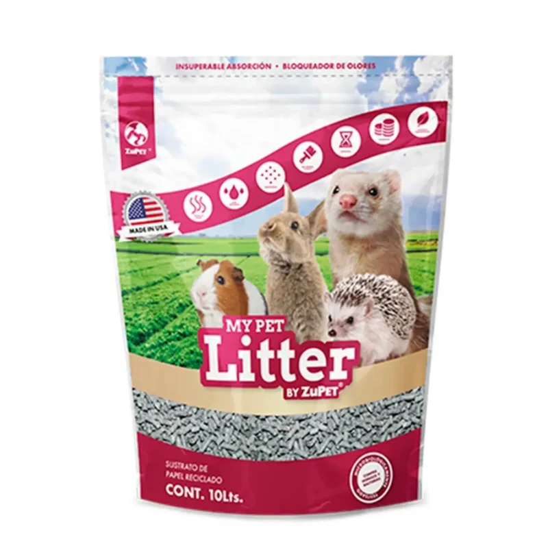 Litter My Pet 10 lt ZuPet Litter My Pet para pequeñas mascotas, como conejos, cobayos, chinchillas, hurones, hámsters y otros
