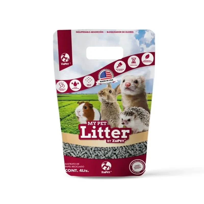 Litter My Pet 4 lt ZuPet 1 Litter My Pet para pequeñas mascotas, como conejos, cobayos, chinchillas, hurones, hámsters y otros