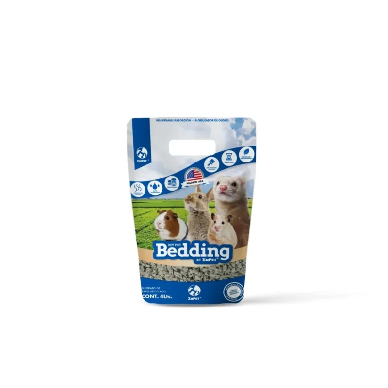 Beddinf My Pet de ZuPet está diseñado especialmente para roedores, conejos, erizos, hurones, aves y reptiles.