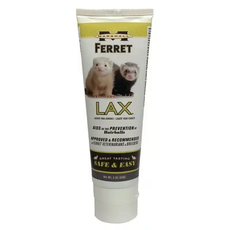 Ferret Lax Controlador de Bolas de Pelo formulado para ayudar a prevenir la formación de bolas de pelo en hurones, facilitando su paso intestinal.