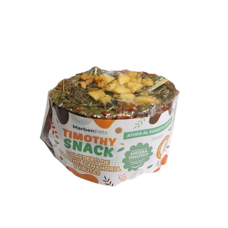 Comedero de Thimothy, Zanahoria y Fruta