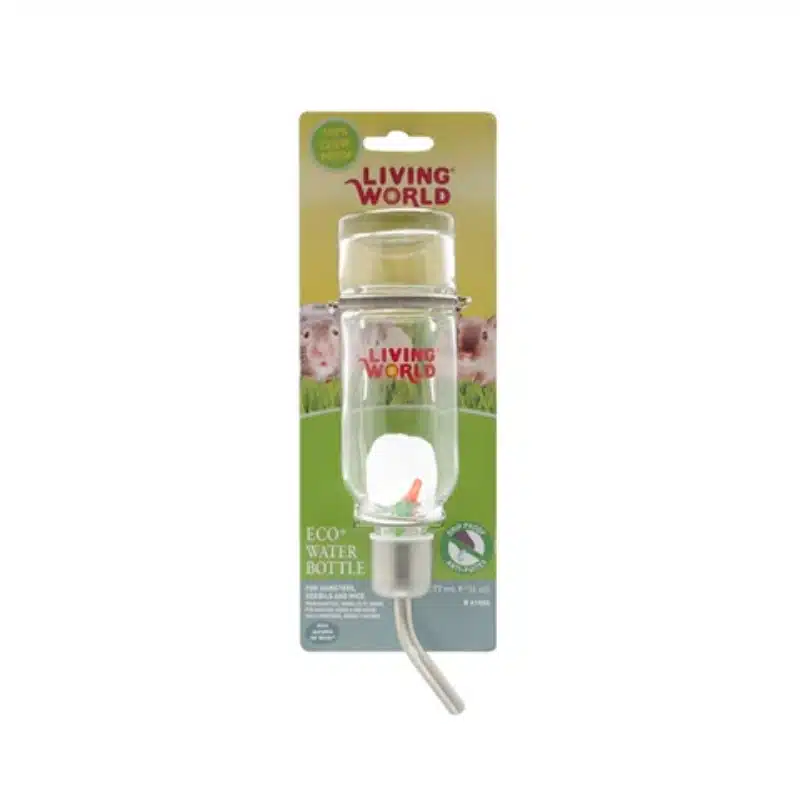 Bebedero de Vidrio 177 ml es higiénica y resistente para mantener a tus pequeñas mascotas bien hidratadas