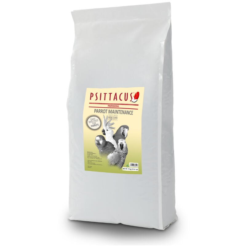 El Alimento Parrot Maintenance de Psittacus es un pienso completo y equilibrado diseñado para cubrir las necesidades nutricionales de loros y otras psitácidas en su etapa adulta de mantenimiento.