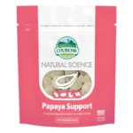 Suplemento Natural Science Papaya de Oxbow es un suplemento diseñado para favorecer la digestión de conejos, cuyos, chinchillas y otros pequeños animales.