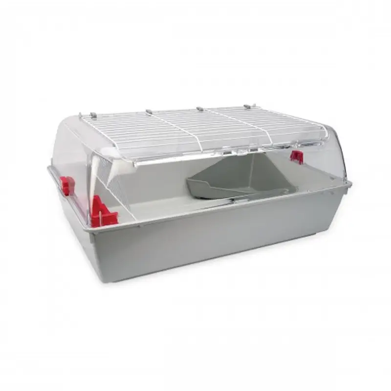 Jaula Zoo Zone Living World para hamster y jerbo. Base profunda para excavar, rejilla segura, 79x53x25 cm. Bienestar y enriquecimiento ambiental.