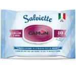 Toallitas Clorhexidina 40 unidades Camon — toallitas higiénicas con clorhexidina 0,3% y mirra para la limpieza suave y antiséptica de perros, gatos y mascotas exóticas. Prácticas para usar entre baños o después del paseo.